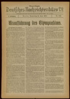 Deutsches Nachrichtenbüro. 5 Jahrg., Nr. 653, 1938 April 21, Morgen-Ausgabe