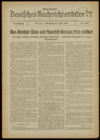 Deutsches Nachrichtenbüro. 5 Jahrg., Nr. 1190, 1938 July 27, Abend-Ausgabe