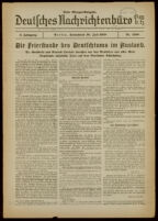 Deutsches Nachrichtenbüro. 5 Jahrg., Nr. 1200, 1938 July 30, Erste Morgen-Ausgabe