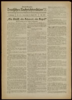 Deutsches Nachrichtenbüro. 5 Jahrg., Nr. 1336, 1938 August 25, Abend-Ausgabe