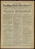 Deutsches Nachrichtenbüro. 5 Jahrg., Nr. 1804, 1938 November 7, Erste Morgen-Ausgabe