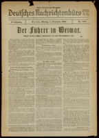 Deutsches Nachrichtenbüro. 5 Jahrg., Nr. 1807, 1938 November 7, Erste Vormittags-Ausgabe