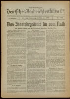 Deutsches Nachrichtenbüro. 5 Jahrg., Nr. 1874, 1938 November 17, Erste Abend-Ausgabe