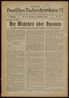 Deutsches Nachrichtenbüro. 4 Jahrg., 1937 September 10, Sonder-Ausgabe Nr. 21: "Parteitag der Arbeit"