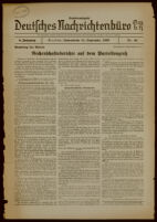 Deutsches Nachrichtenbüro. 4 Jahrg., 1937 September 11, Sonder-Ausgabe Nr. 42: "Parteitag der Arbeit"