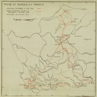 Route of Burchell's Travels