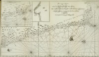 Pas-kaarte van de zuyd-west-kust van Africa; van Cabo Negro tot beoosten Cabo de Bona Esperanca. Niiwlyks besgreven en uyt-gegeven by Jodocus Hondius, etc.