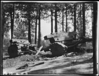 Logging equipment, Lake Arrowhead, 1929