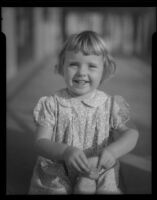Girl smiling, Los Angeles, circa 1935