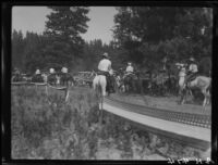 Rodeo riders, Lake Arrowhead Rodeo, Lake Arrowhead 1929