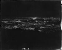 Night view of city lights from Mount Wilson, [1925-1935?]