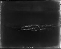 Night view of city lights from Mount Wilson, 1925-1935?