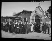 Santa Monica city officials at Mission San Juan Capistrano, San Juan Capistrano, 1934