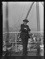 Adelbert Bartlett aboard S.S. Leviathan, [1930-1933?]
