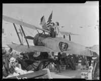 Hanriot HD.1 fighter plane, Ocean Park Pier, Santa Monica, 1928