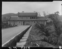 Gatehouse, Bernheimer Gardens, Pacific Palisades, 1927-1940