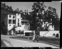 Houses on hillside, Hollywood, 1929 or 1931