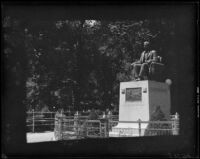 Monument to Dr. Chester Rowell, Fresno, 1941