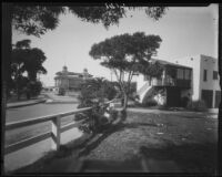 View towards house and road in Naples, Long Beach, 1929