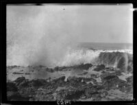 Rocks and surf, Laguna Beach, 1925