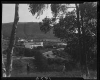 Hillside and buildings, Palos Verdes Estates, 1929