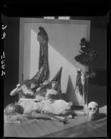 Patsy and Peggy Mullane dressed for Halloween, circa 1930