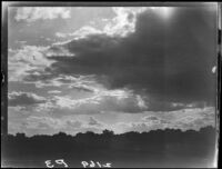 Clouds and trees, Kansas, Colorado, or New Mexico, 1925