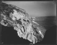 Cilffs and ocean, Dana Point, 1929