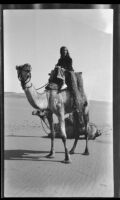 Margaret Rotha on camel, Aswān, Egypt, January 1933