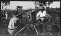 Margaret Rotha photographing Paul Rotha during a journey to Murchison Falls, Uganda, 1933