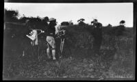 Filmmaker Paul Rotha, Margaret Rotha, and local Kenyans, Nairobi, 1932