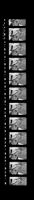 Close-up of a soldier, on a filmstrip from Power for the Highlands, Scotland, 1943