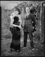 Peggy Hamilton with an unidentified man, circa 1925