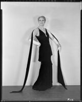 Peggy Hamilton modeling a formal evening gown, 1930