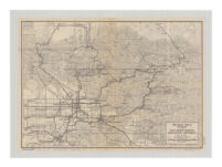 Road map of the San Bernardino Mountain resorts