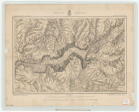 Topographical map of the Yosemite valley and vicinity