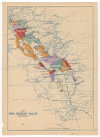 Map of the San Joaquin Valley, California