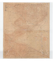 Topography Map of Kern County, California