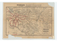 Automobile road map of Los Angeles and adjacent counties