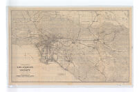 Automobile road map of Los Angeles and vicinity, California