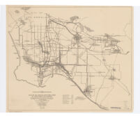 Map of oil fields and pipelines of Southern California