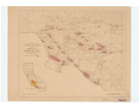 Map of a portion of Los Angeles and Orange Counties, California, showing location of producing oil fields in the Los Angeles Basin as of October 20, 1937
