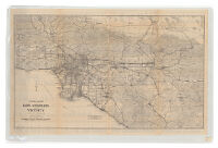 Road map of Los Angeles and vicinity, California (1933)