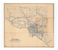 State of California Dept of Public Works Division of Highways District VII Road Map