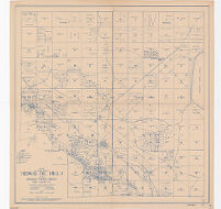 Map of Southern Portion of Midway Oil Field Including Buena Vista Hills Kern County Calif.