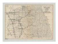 Automobile road map of Tulare Co., California