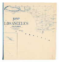 Map of the County of Los Angeles California