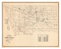 1936-1937 Precinct Map of the North Part of the County of Los Angeles