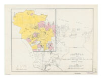 Map of the Southern Portion of Los Angeles County, California Showing Approximate Location of Building Permits Issued During Period June 1 - Dec 31 1936 for Residential Buildings