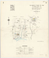 Los Angeles County oil map, Los Angeles County, Cal. : showing the more important tank farms, storage reservoirs, and refineries not shown on other Sanborn maps Index